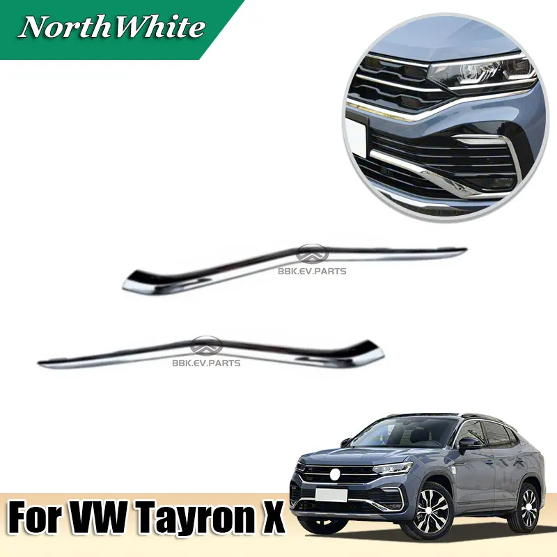 

Front Bumper Trim Strip For VW Tayron X 2020 Front Bumper Headlight Lower Strip 55A853711B2ZZ 55A853712B2ZZ