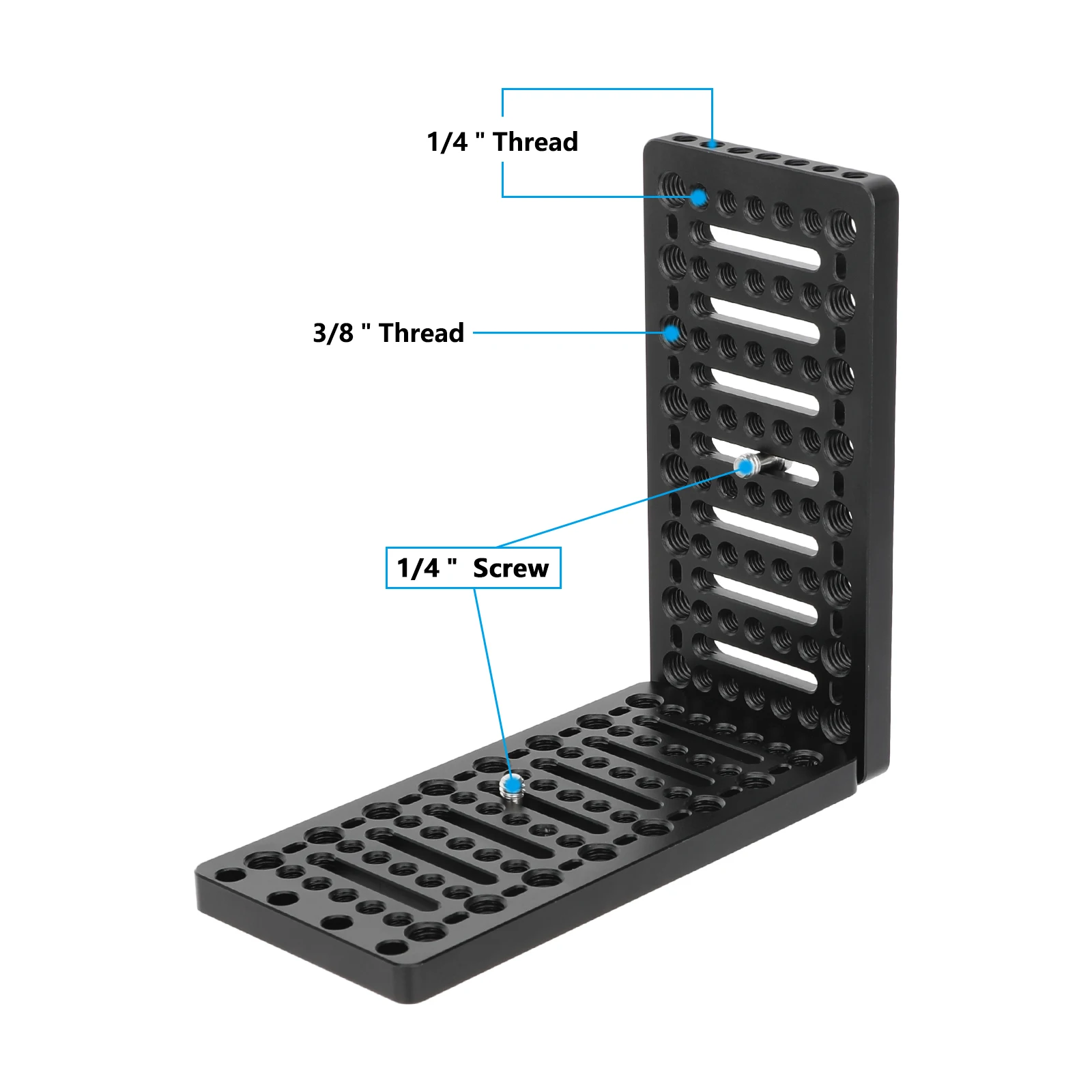 CAMVATE L-Shaped Cheese Plate Extension Mounting Platform with ARRI Accessory Mounts For Camera Plate L Baseplate Bracket