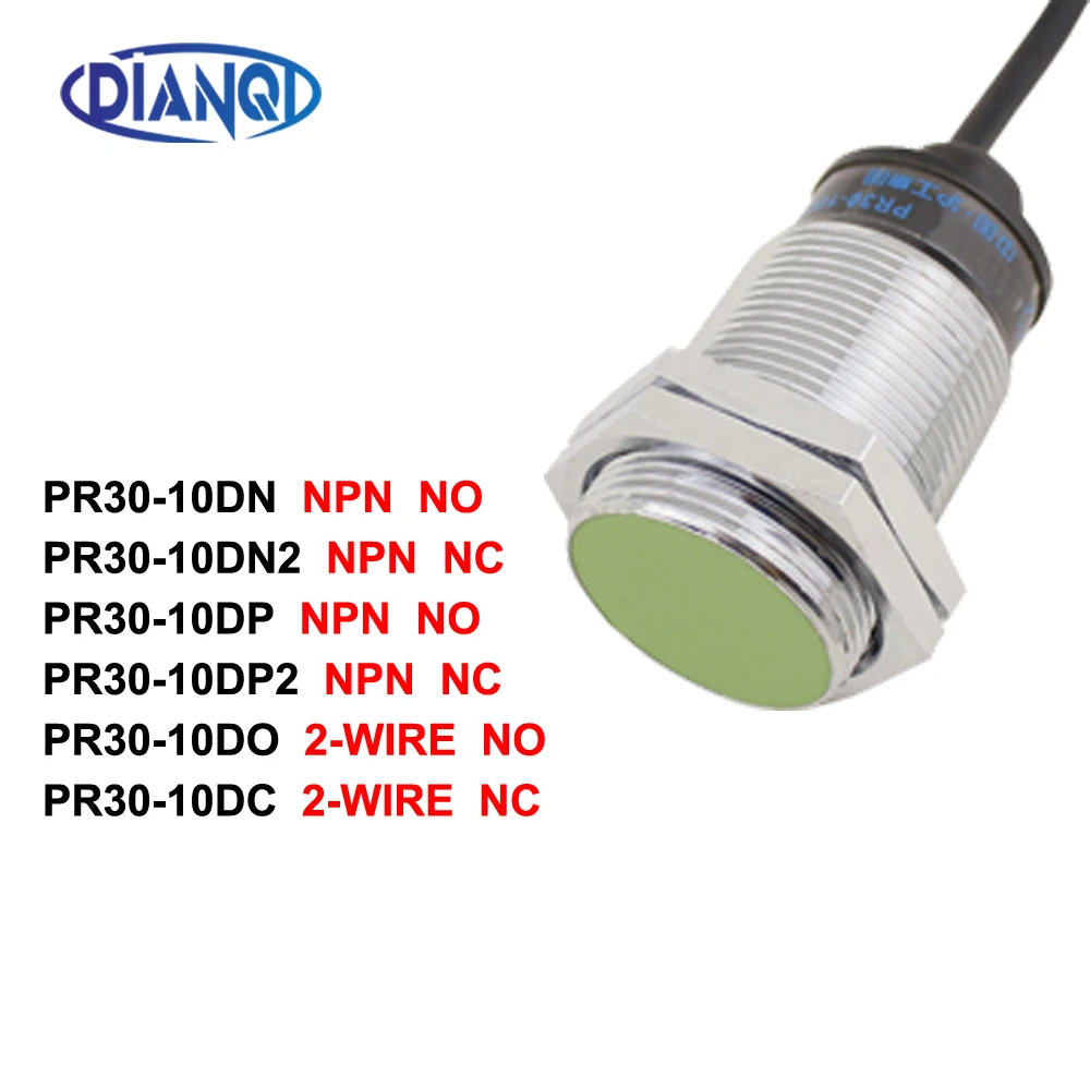 

Индуктивный датчик приближения DIANQI PR30-10DP PNP 3WIRE NO Расстояние обнаружения 10 мм DC6-36V Датчик приближения