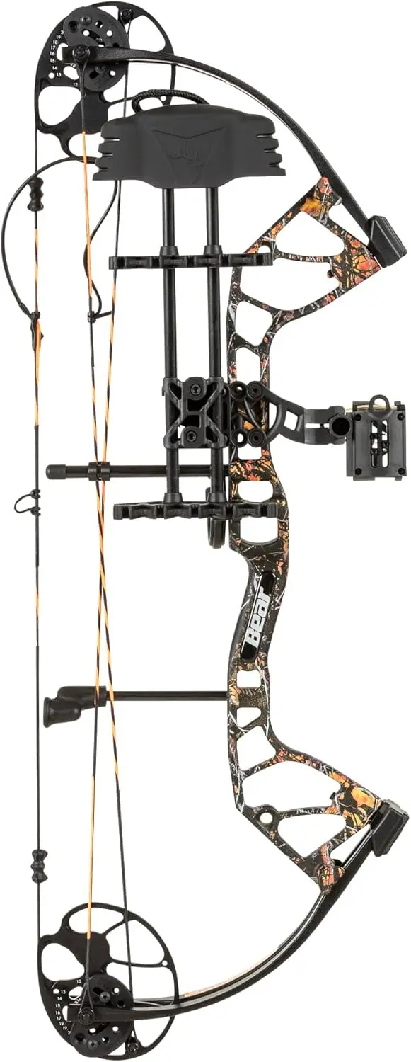 Left Hand Wildfire Compound Bow Package for  Adults and  Youth, 12u201d- 27u201d Draw Length, 5-50 Lbs Draw Weight, Up to 290 FP