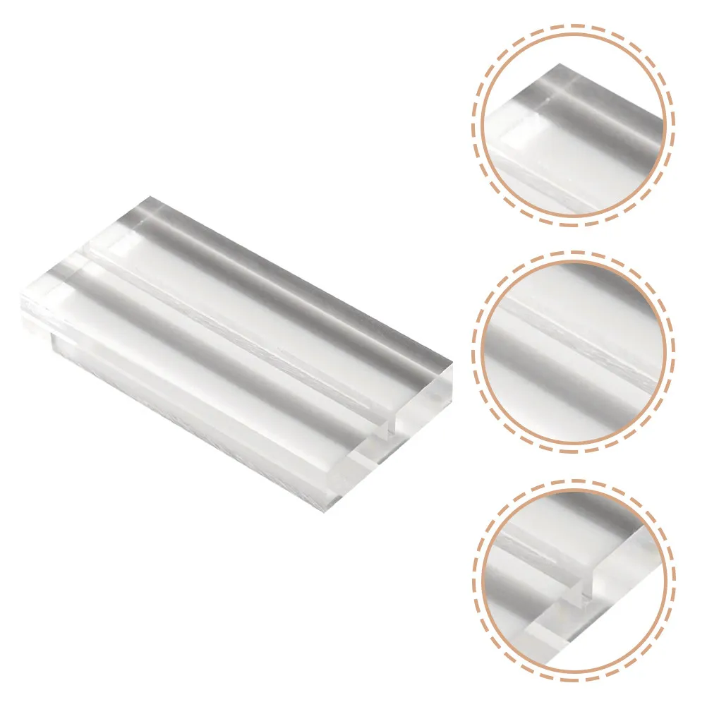4Pcs Clear Acrylic Card Stand Table Number Holder Picture Memo Sign Stand for Wedding Prom Bridal Shower Shower Festival