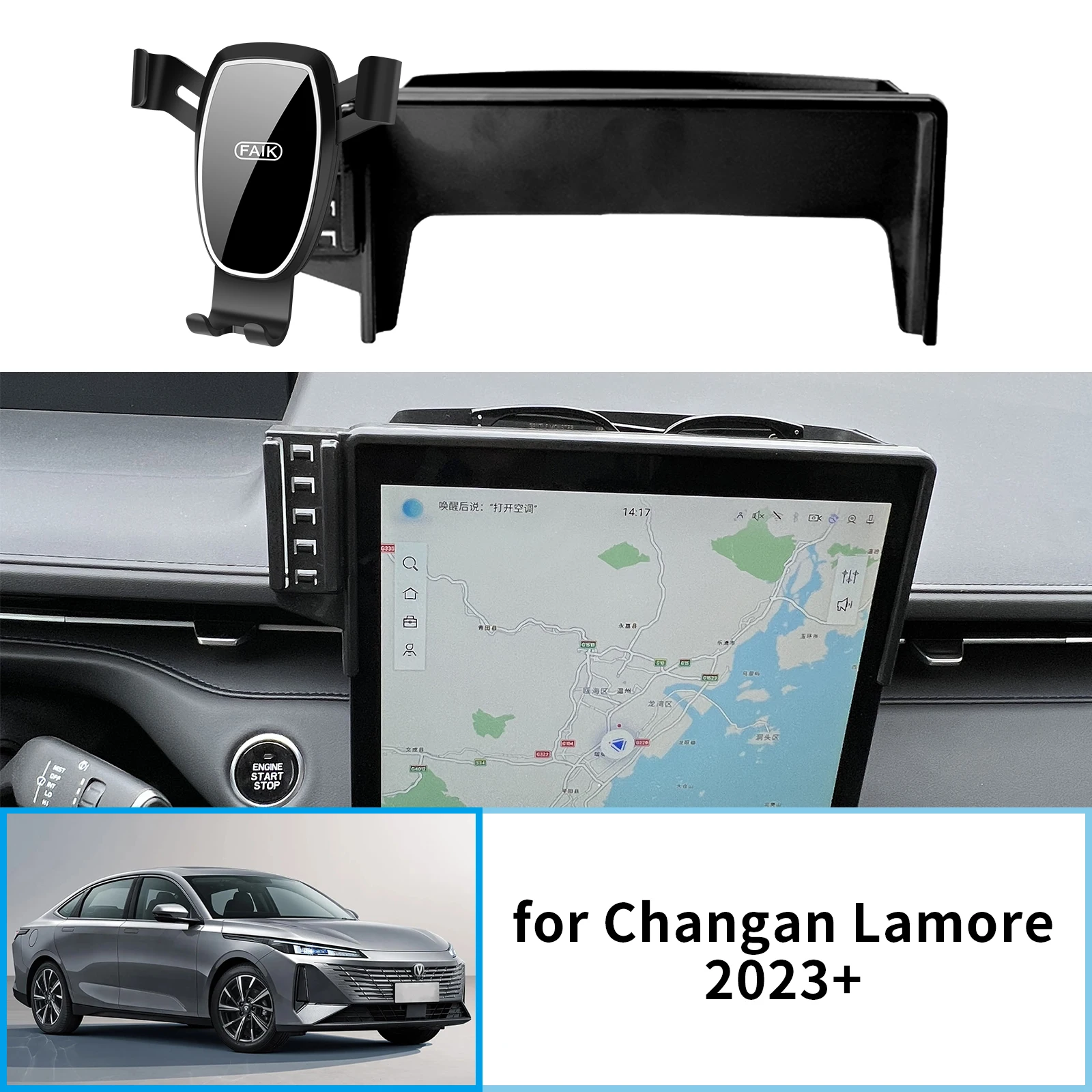 

for Changan Lamore 2023 2024 2025 GPS Bracket Navigation Stand Auto Accessories