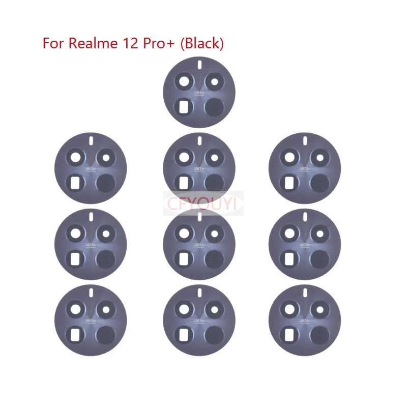 10Pcs/lot For Realme 12 Pro+ New Back Rear Camera Glass Lens Cover with Adhesive Stickers For Realme 13 Pro+ 13 Pro plus