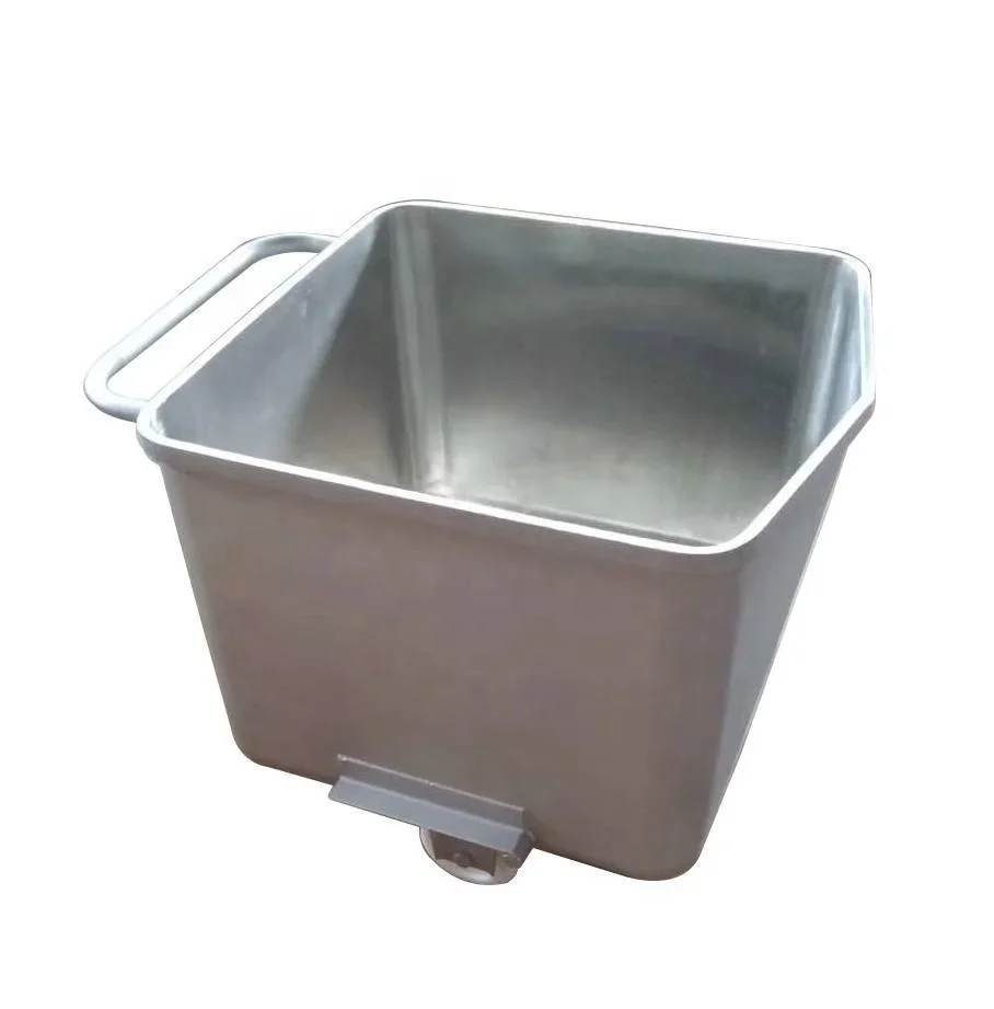 Square Shape 304 Stainless Steel 2mm thickness 200L  meat transfer bucket meat cart