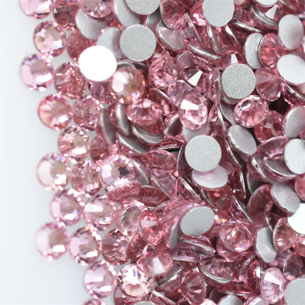 1440PCS SS4-30 Glass Pink FlatBack Rhinestone Round Crystal Nail Art Decorations Stones For DIY Crafts Jewelry Making Mug Art