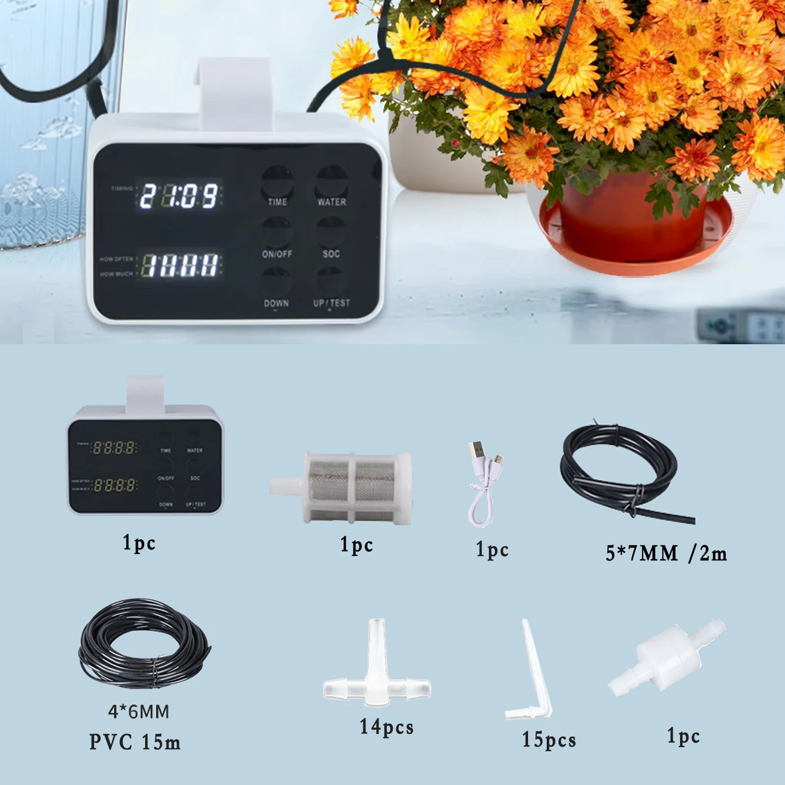 

Garden Irrigation Watering System Garden Watering Timer Automatic Watering Device for Plants Gardening Tools
