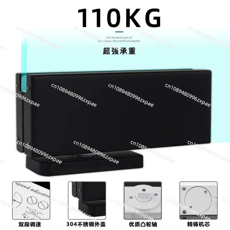 80-110KG Glass DoorRotating Concealed  No Digging Floor Spring Hinge StainlessSteel  Pivot Automatic Door Closer  Floor Spring