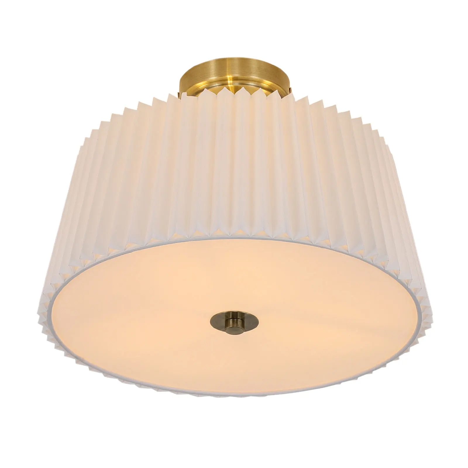 White Fan-Shaped Ceiling Light - E26x3 Without Light Source Suitable for Kitchen, Bedroom, Dining Room