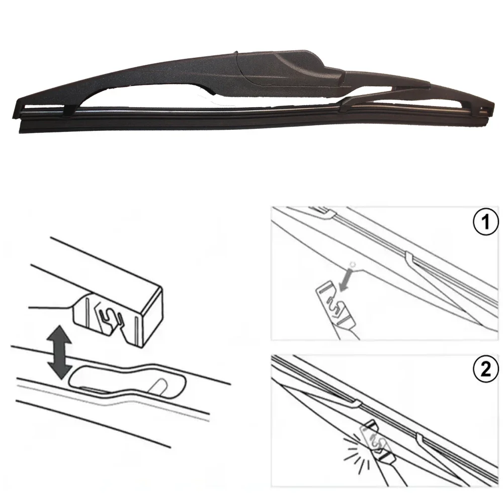 สําหรับ Opel Corsa E Hatchback 2015-2018 2016 2017 กระจกด้านหลังกระจกใบปัดน้ําฝน Tailgate Window Wipers อุปกรณ์เสริม