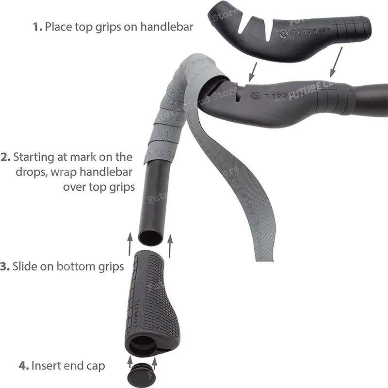 

Cruise Control Handlebar, Ergonomic Design，For REDSHIFT Road Bike Handlebar