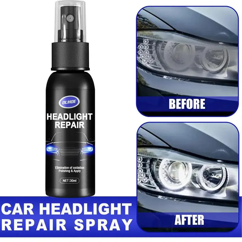 Car Headlight Repair Fluid auto Headlamp Restoration Polishing Kits 30ml Transparent Non-Stick Restoration Agent auto light tool