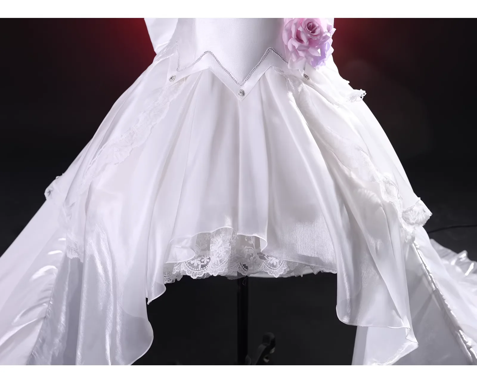 

Date A Live Tokisaki Kurumi Cosplay Costume Full Set Wedding Dress Anime Party Uniform Play Role Clothes HCos
