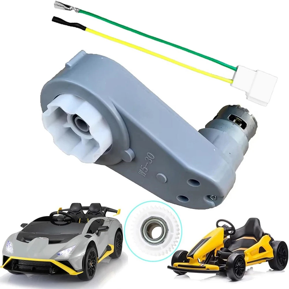 For DIY Electric Vehicle Project Electric Toy Car Motor Powerful Electric Toy Car Motor Motorcycle Starter 1 75 Gear Ratio