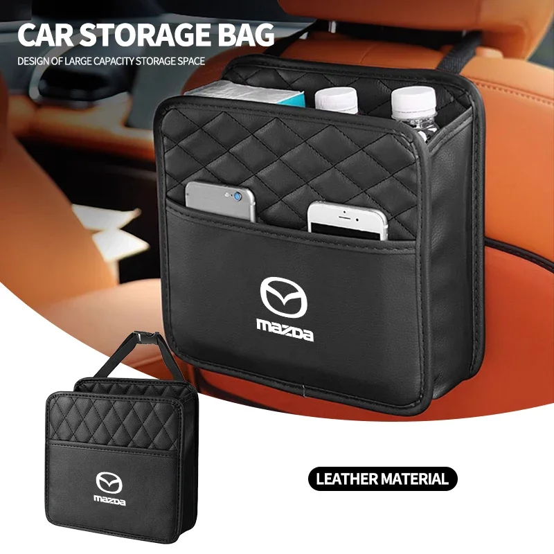 لمازدا 2 3 5 6 M5 Ms CX-4 CX-5 CX6 M3 M6 MX3 MX5 اكسسوارات السيارات سيارة مقاوم للماء المقعد الخلفي حامي غطاء الطين حقيبة التخزين #1