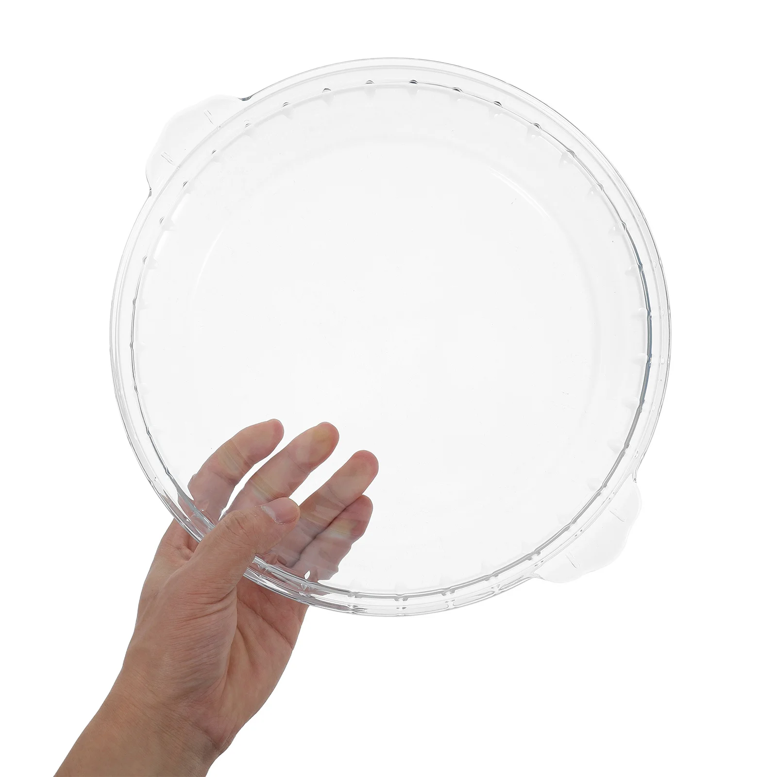 

1pc Glass Pie Plate 10 Inch Deep Round Baking Dish For Microwave Oven Steamer Heat Resistant Dishwasher Safe Clear Food Cover
