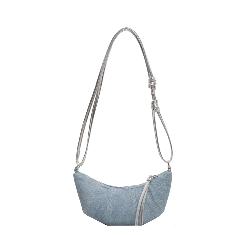 Retro Denim poczucie luksusowych toreb na ramię torby Crossbody dla kobiet 2024 nowa moda prostota wszechstronna młodzież na wyprzedaży