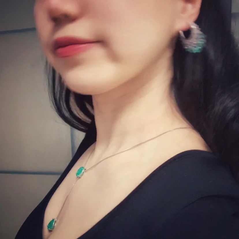 Luxury lake green dreamy smart water drop earrings GIRL GIFT