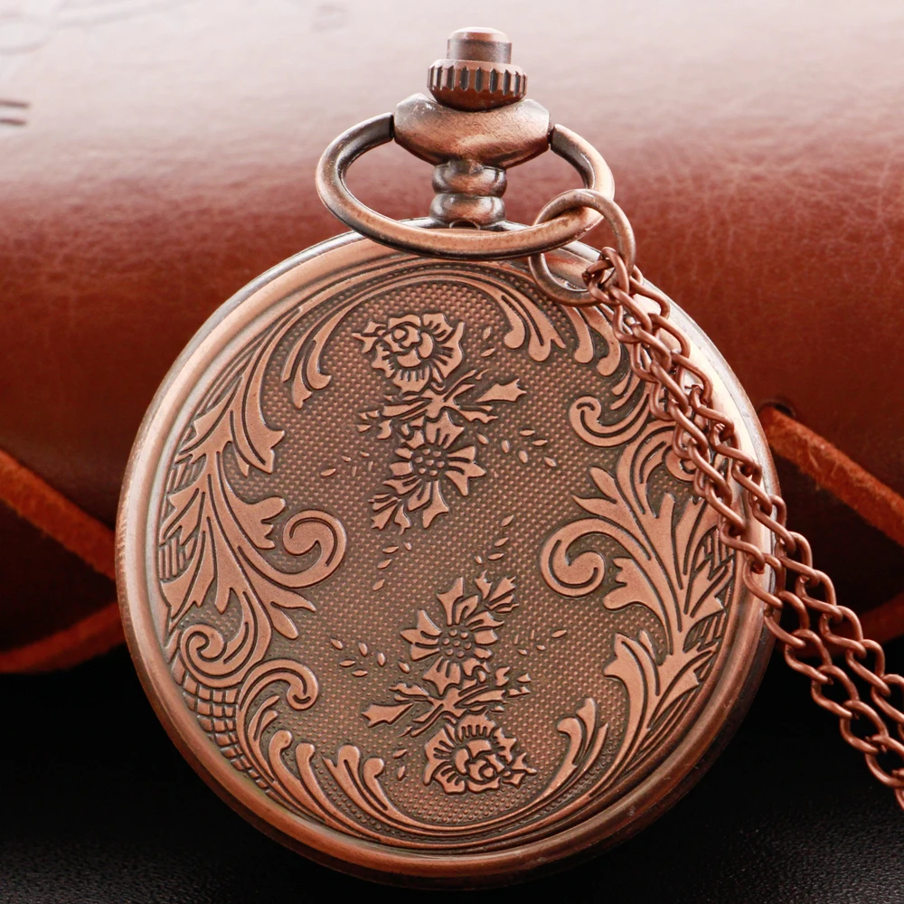 Old Emerald Men's and Women's Digital Quartz Pocket Watch Retro Fashion Necklace Jewelry Best Student Gift