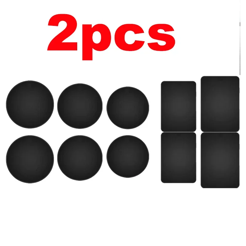 Car Black Iron Sheet Disk Stickers High Quality Universal Cars Magnetic Phone Metal Disks Plate Stand Sticker Auto Accessories