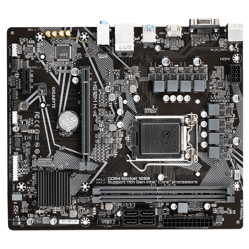 GIGABYTE H510M H マザーボード INTEL B560 LGA 1200対応 i7-10700K