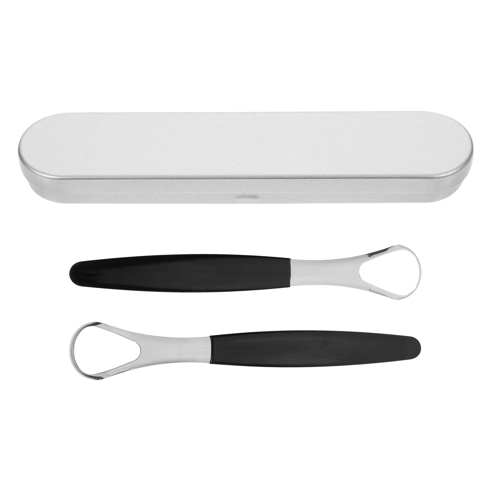 

Stainless Steel Tongue Cleaner Portable Scraper Oral Hygiene Accessory Compact Lightweight Professional Design Bacteria Remover