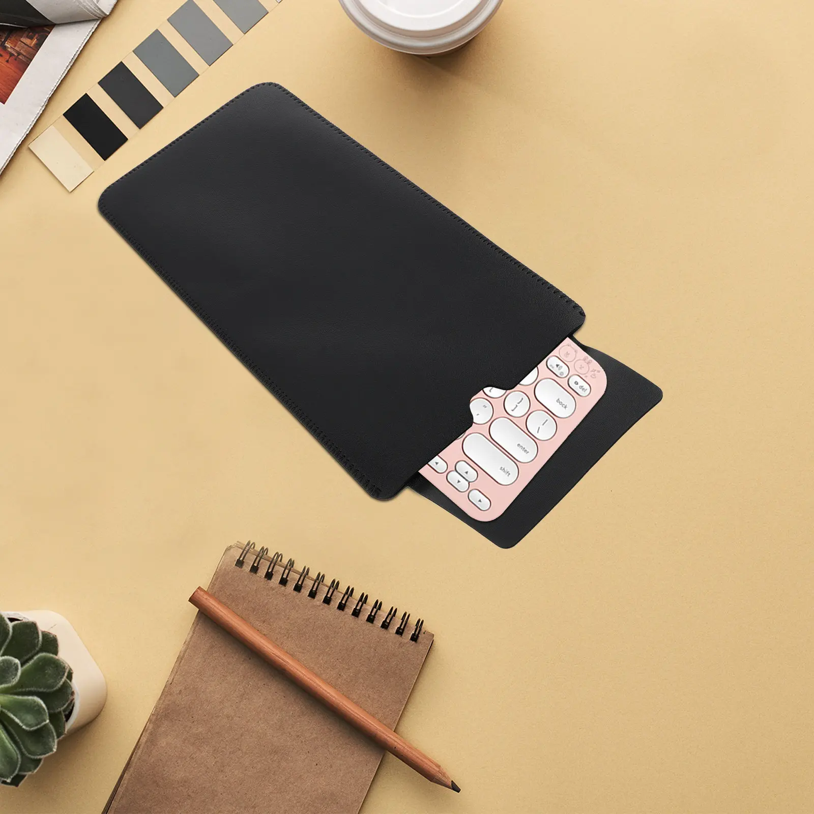 

PU Keyboard Sleeve Protective Case for Wireless Keyboards K380 Slim Portable Dust Water Scratch Resistant Smooth Skin