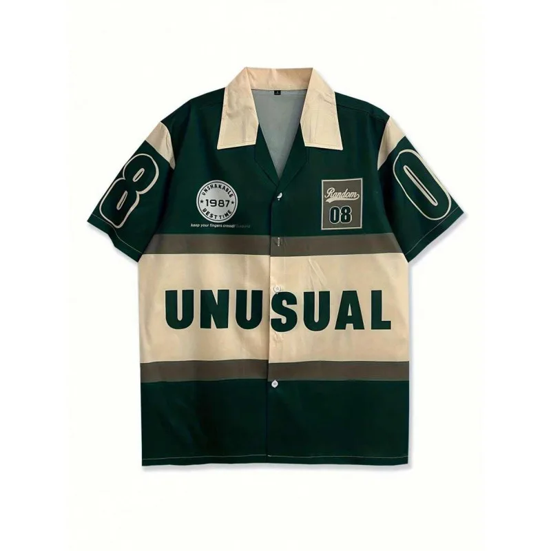 

K 27942 2026 New Popular Men's Shirt Resistant to Deformation Spring Season Other Material 100% Color Block Design