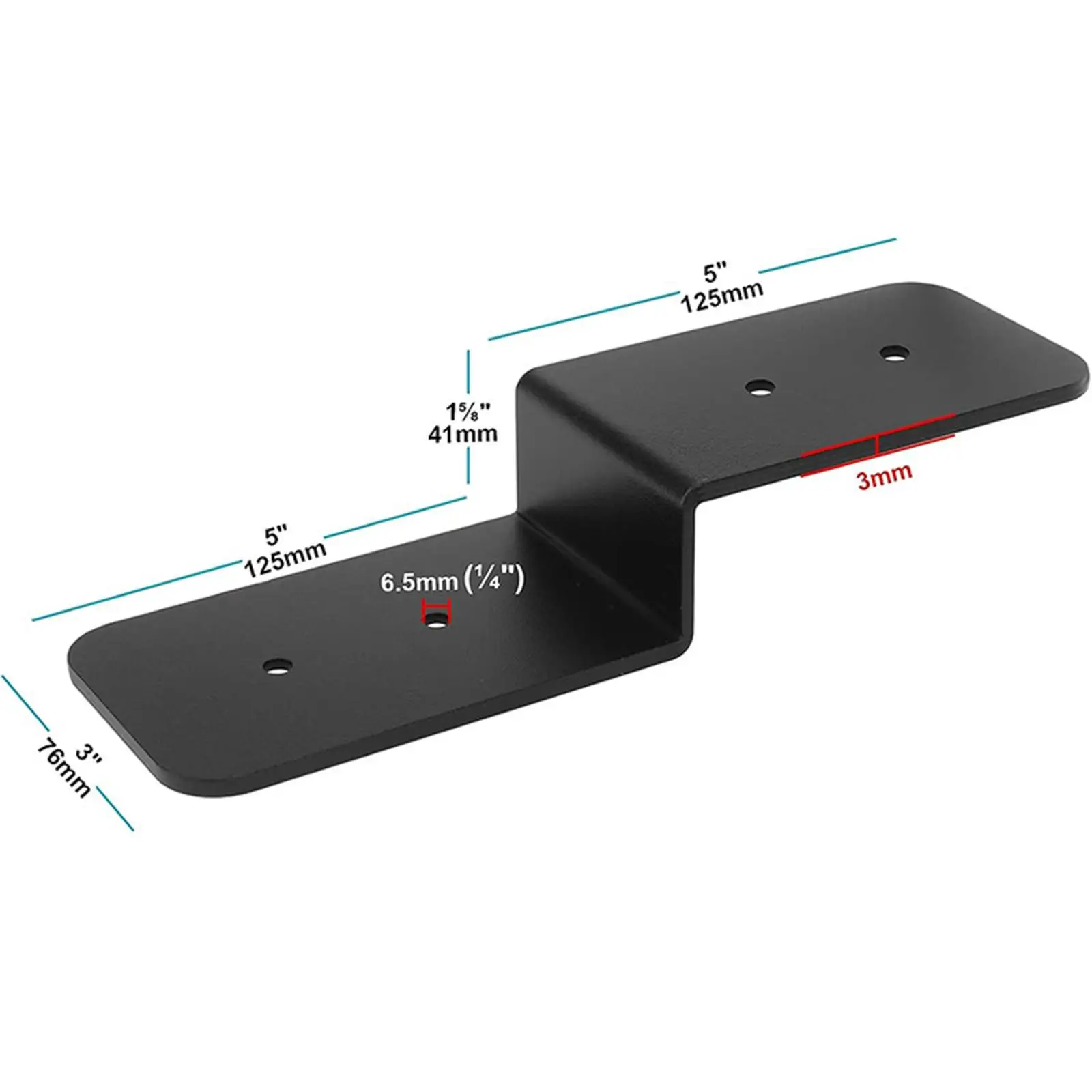 4x Post to Beam Z Brackets Corner Brace Fixing Lumber Connectors Double Angle