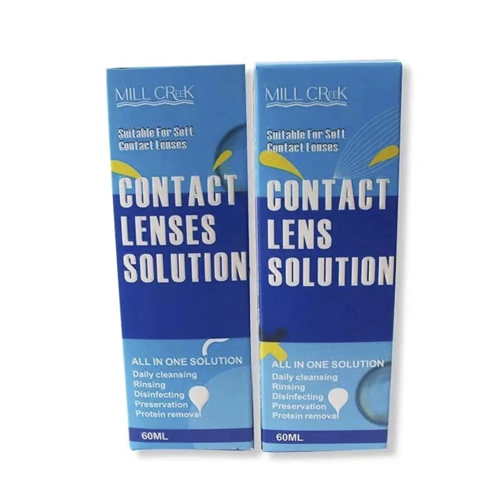 DUOXIU 60ML Contact Lens Solution Nursing for Eyes Contact Lenses Water Liquid Pupil Cleaning Health Care Portable Eye Drop