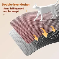 Extra Large Cat Litter Mat Heavy Duty Waterproof 2 Layer Non Slip Washable Pet Floor Protector Litter Box Sand Stopper 2