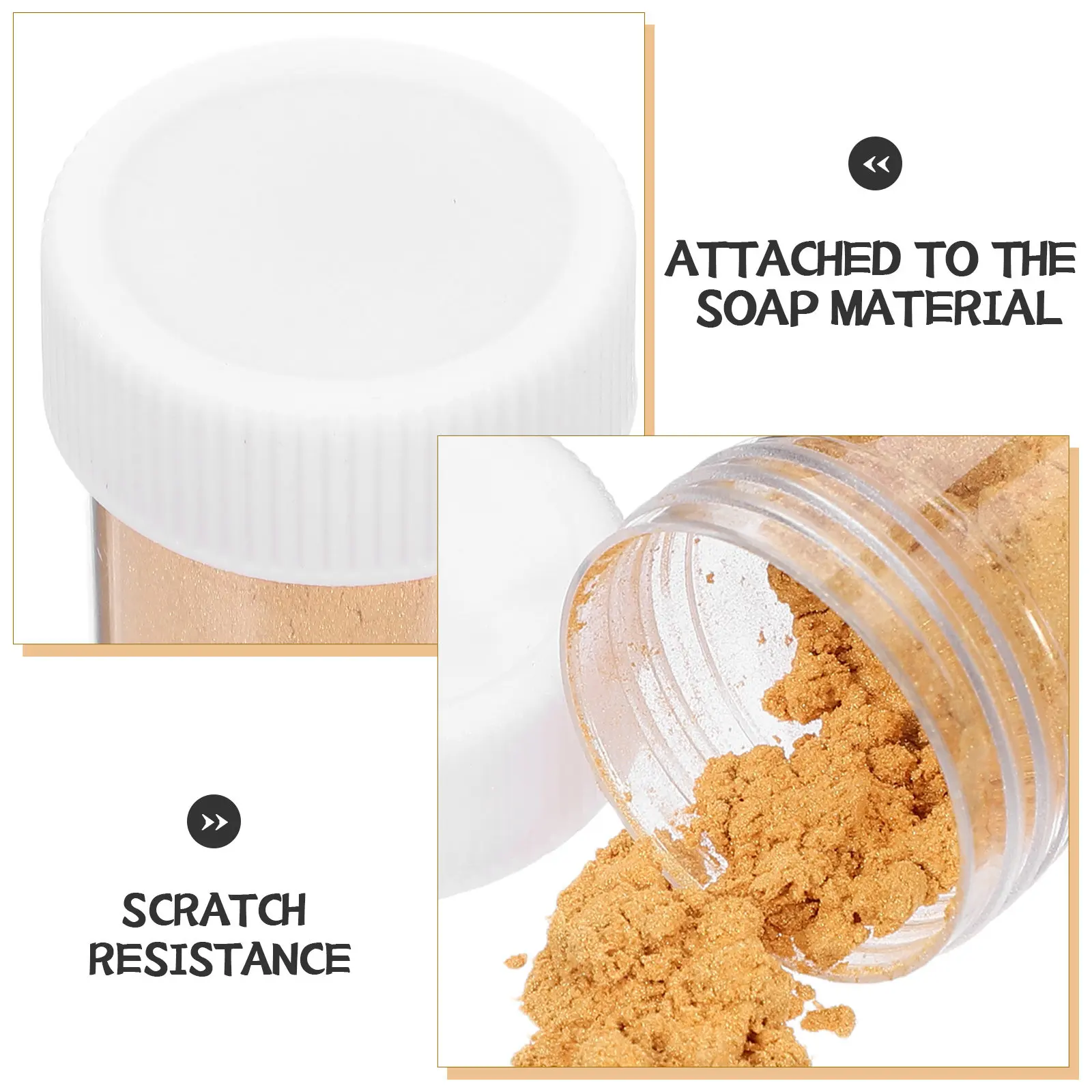 20G Mica-Pigmentpulver C13 Golden Fast Melting Grade für DIY-Seifenherstellung, Lippenstift, Nagelkunst, Schmuck