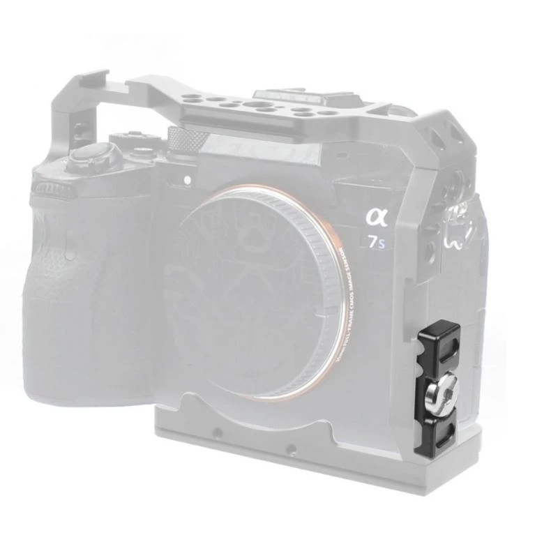 Camera Cage Cable Clamp with 1/4Inch Screw Hole Aluminum DSLR Light Bracket L Board Wire Organizers Easy to Use 83CF