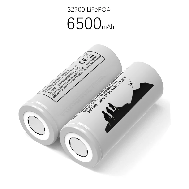 Liitokala-バッテリーLiFePo4,LII-65S 32700 V,3.2 mAh,連続放電,ドライバー,電動自転車電源用