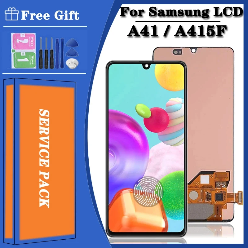 6.1\'\' New For Samsung A41 A415 A415F A415F/DS LCD Display Touch Screen Digitizer Assembly With Burn Shadow