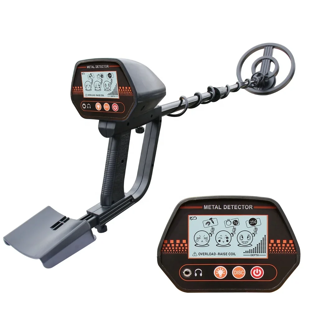 Metal detector sotterraneo ad alta sensibilità MD-4070 LCD per gioielli Treasure Gold Metal Finder con bobina di ricerca impermeabile da 7,8 pollici