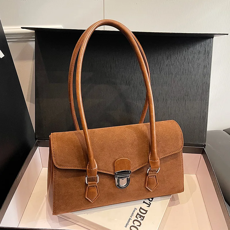 

Vintage British Style Pebbled Leather Crossbody Bag - Elegant Shoulder Purse for Women, Chic Office & Casual Outfit Companion