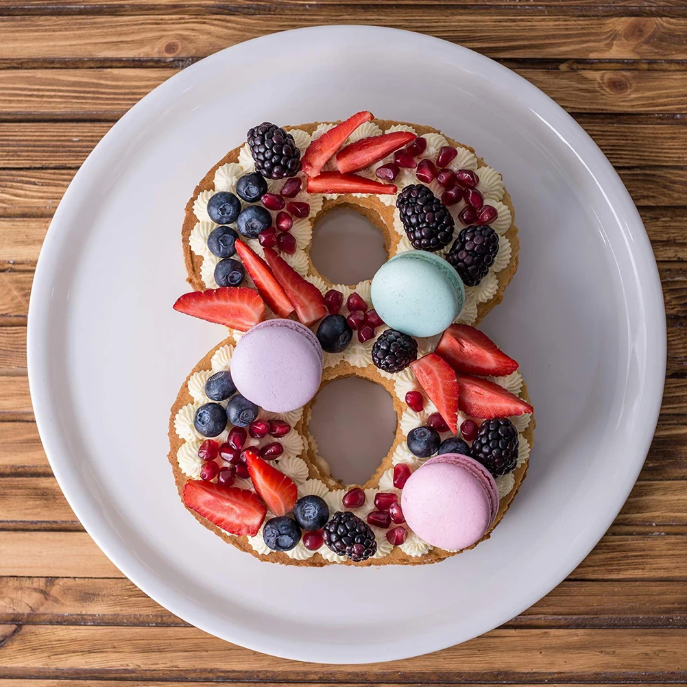 

9Pcs 0-8 Number Cake Molds Flat Plastic Stencils for DIY Baking Cookie Candy Chocolate Fondant Mold Cake Making Accessories