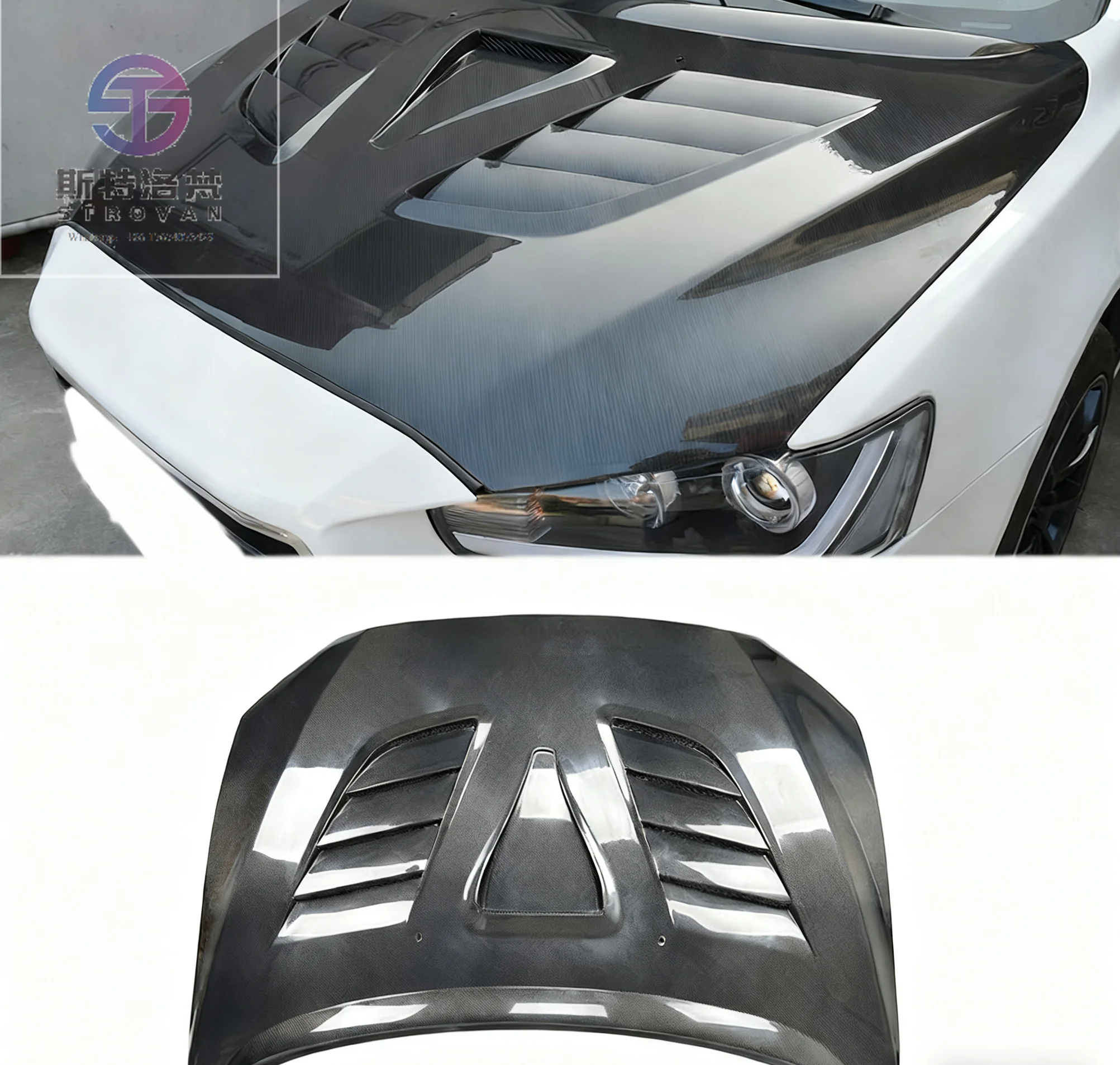 

Factory Direct Carbon Fiber Front Engine Hood Bonnet for Lancer Evolution 10th-Gen 2011-2018 New Style Engine Cover