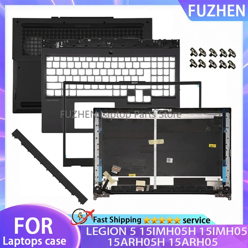 NEW For Lenovo LEGION 5 15IMH05H 15ARH05H 15ARH05 Y7000 Y550-15 2020 LCD Back Cover Front Bezel Hinges Palmrest Bottom Case