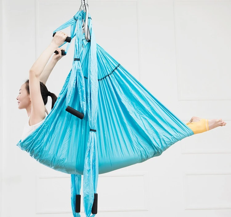 Six-Handle Yoga Hammock Indoor Handstand Anti-Gravity Dance Aids