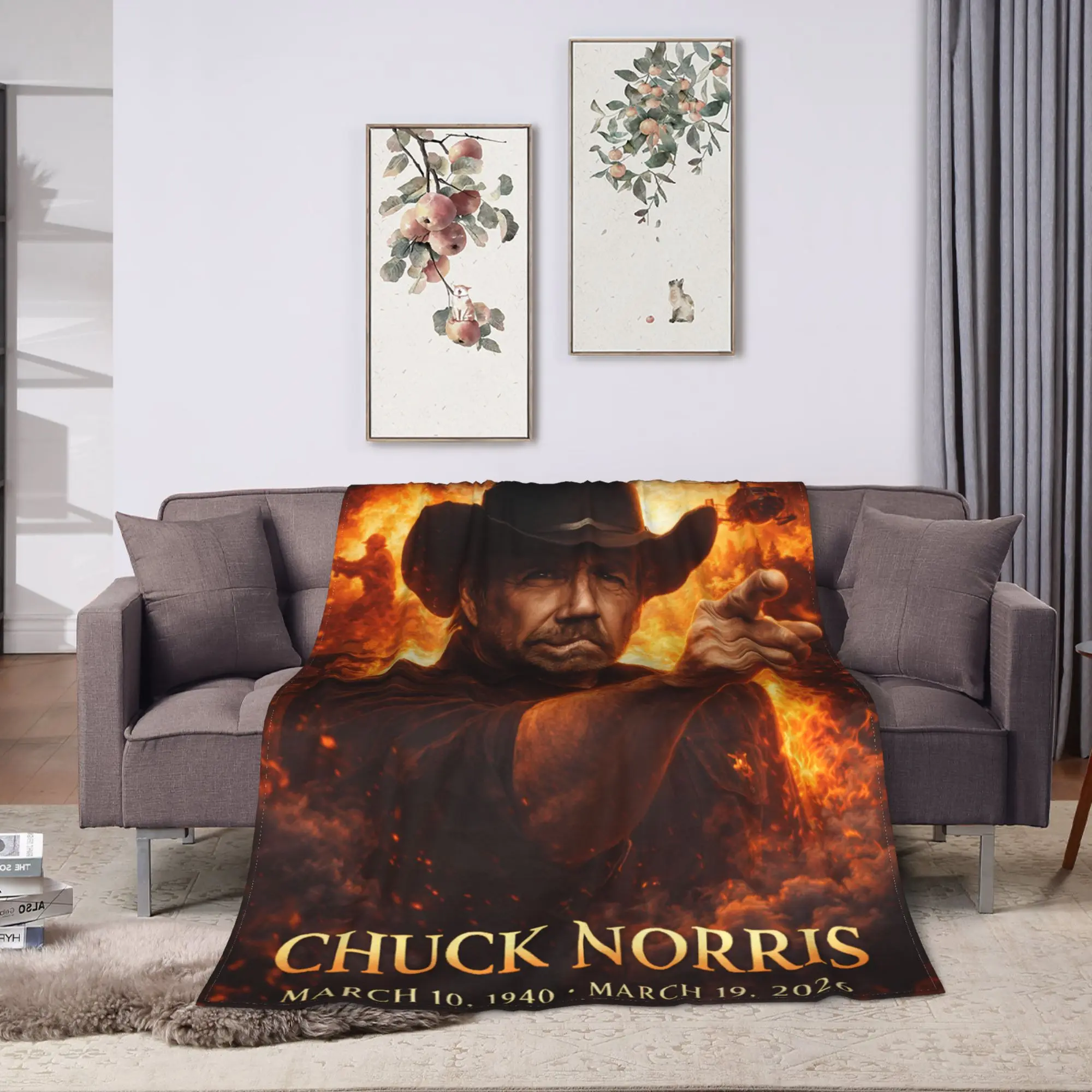 Chuck Norris Flannel Blanket  Soft Warm Bedding Throws for Home Decor Travel Novelty Bedspread Sofa Bed Cover