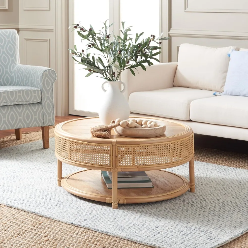 

Home Collection Arvid Natural Brown Solid Wood Coffee Table