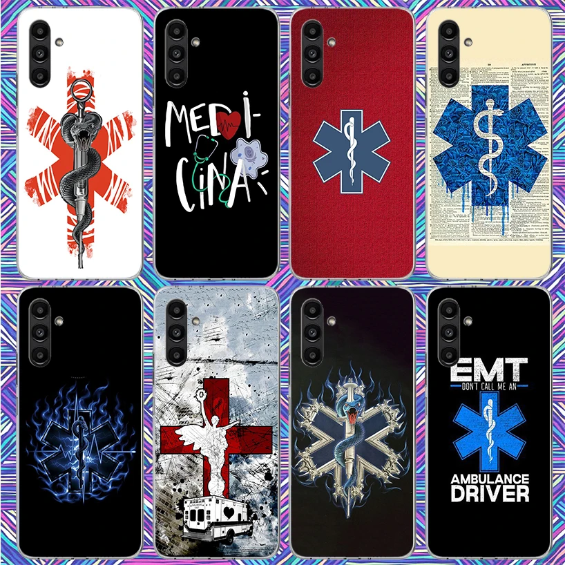 EMT EMS Medical Rescue Phone Case For Samsung Galaxy A17 A16 A15 A14 A13 A57 A56 A55 A54 A53 A37 A36 A35 A34 A33 A26 A25 A24 A23