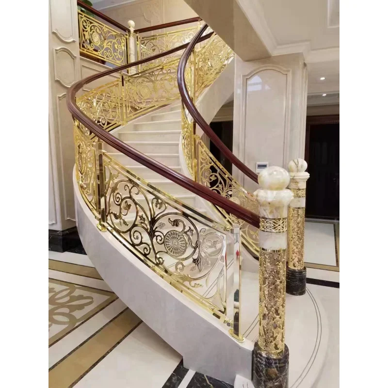 Segurança Custom Indoor decorativa Stair Railing, design moderno