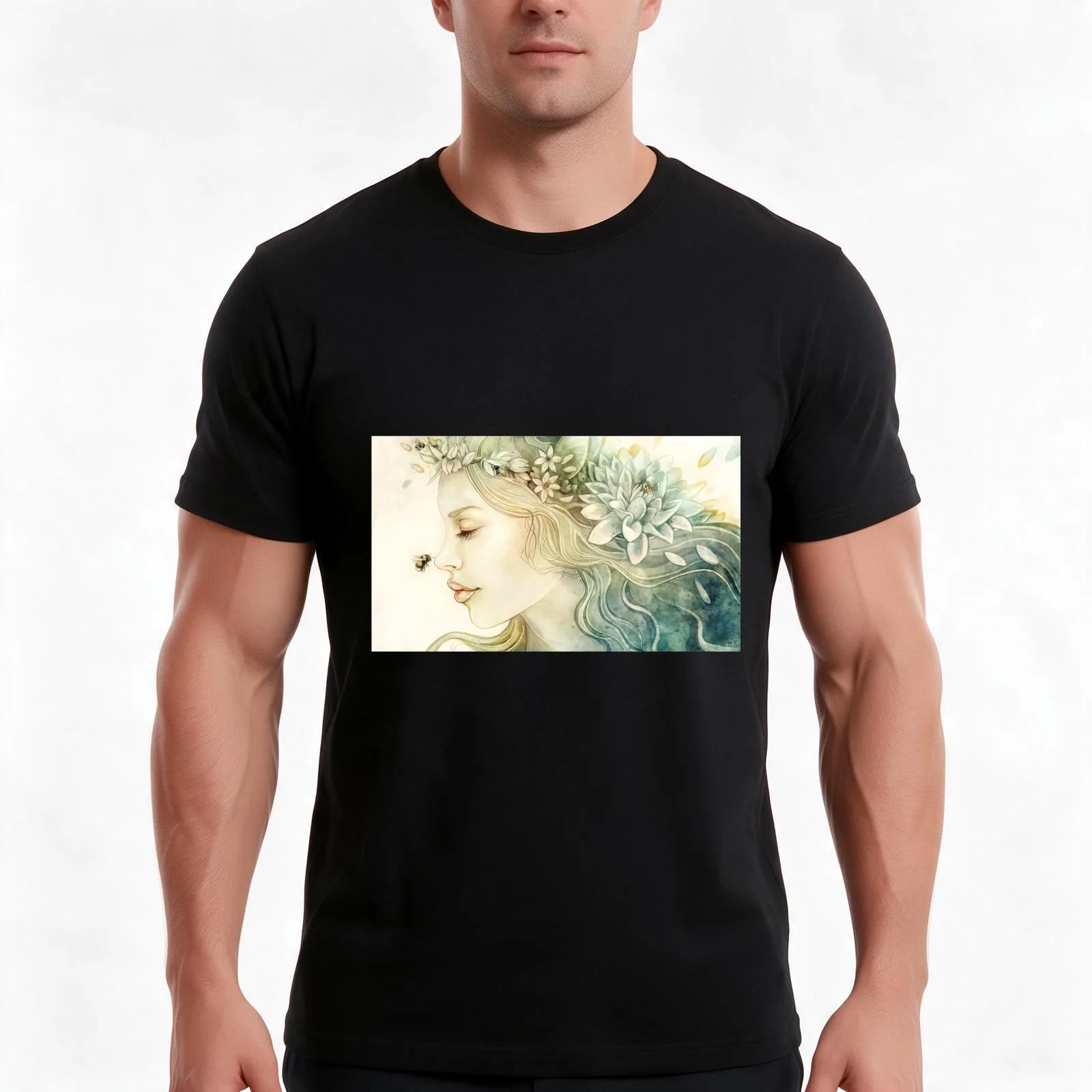 Teresa of the faint smile T-Shirt, Summer Casual Cotton Tee, Oversized Streetwear Tops, Vintage Graphic Print, Unisex Men Women