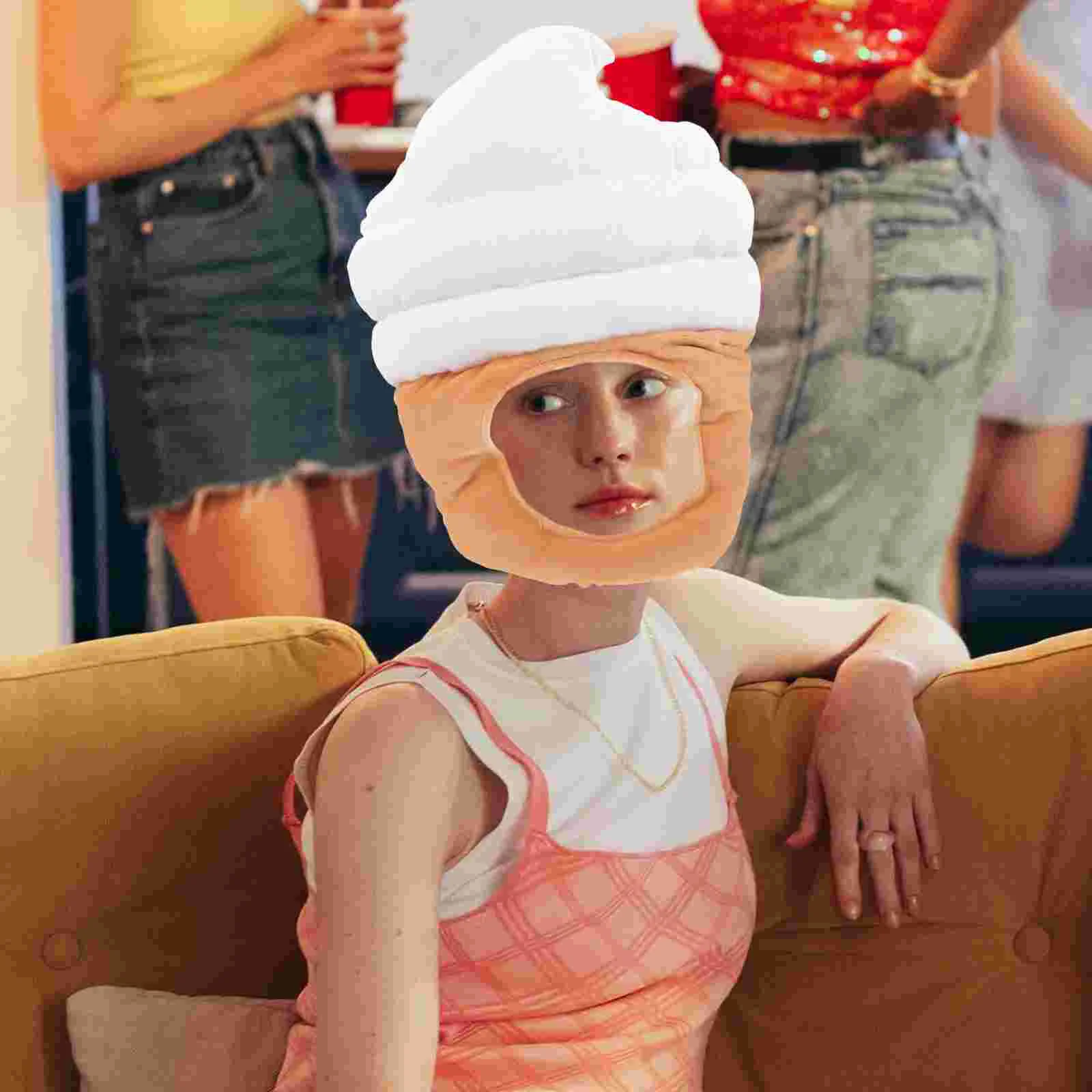 

Ice Cream Hat Decor Aldult Cosplay Headdress Pp Cotton Performance Prop Costume
