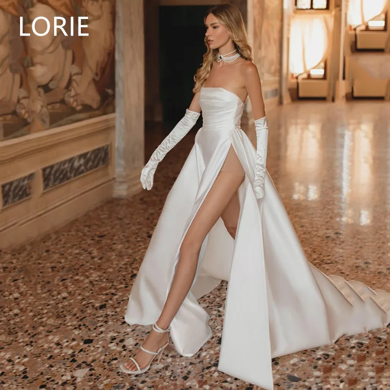 

LORIE Sexy A-line Wedding Dresses Side Split Princess Sweetheart Bridal Gown Backless Wedding Gowns Customized 2025