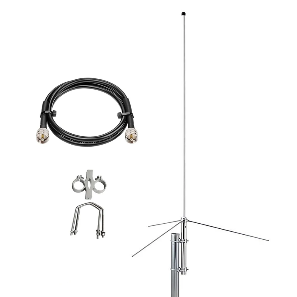 Quad-Band Relay Master,29.6/50.5/144/430Mhz UV Amateur Base Station Antenna for Relays,Police Scanners, & SUVs