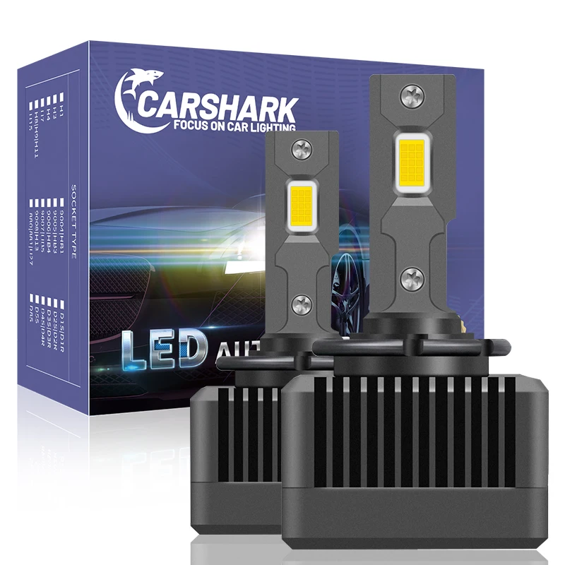 Carshar D1S D3S Led Headlight Hid 110W 40000Lm D2S D4S Car Lights Super Bright D2R D4R D5S D8S Auto Bulbs 1:1 Xenon Mini Canbus