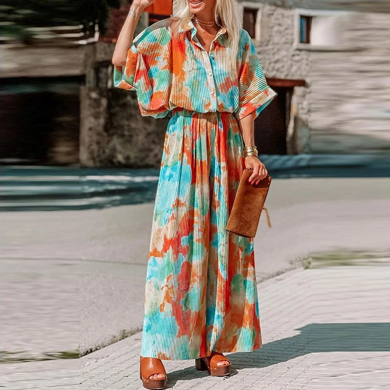 

Contrast Color Female Dresses Elegant Loose Summer Beach Women’s Long Dress High Waist New Fashion Midi Length